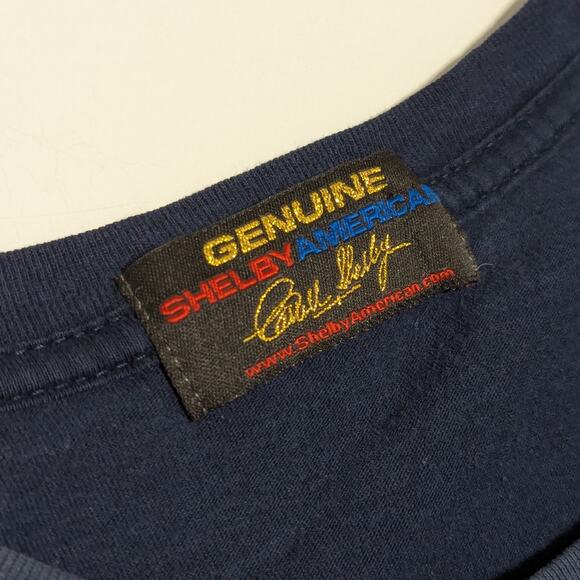 Vintage Carroll Shelby Racing Tee Shirt Ford Motors Racecar Mens Medium Retro - Picture 3 of 6